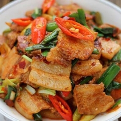 Thịt Heo Chiên Cháy Cạnh